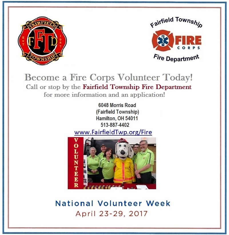 Fire corp volunteer flyer